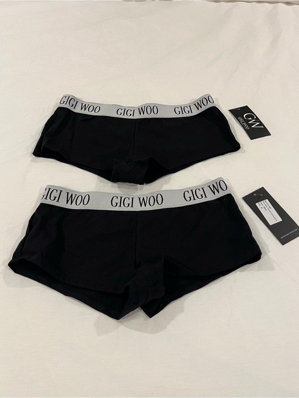 GIGI WOO Sporty Intimate Shorts Black XL NWT – 2 Pack
